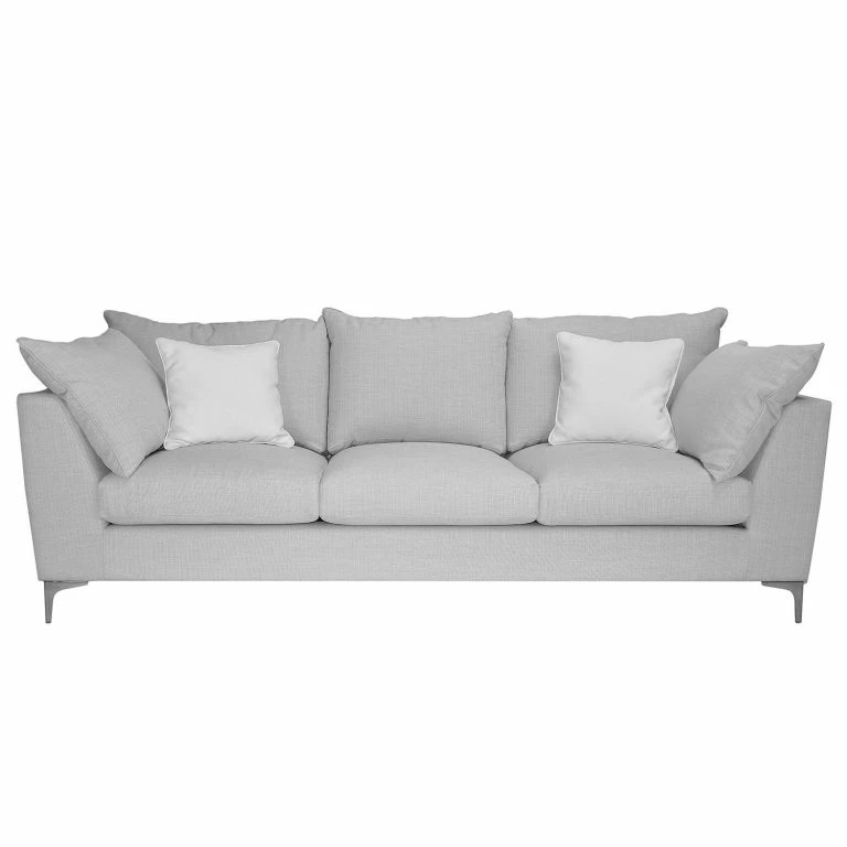 Loftscape Ridgevalley Canapé Wiers (3 Places) – Tissu – Gris Clair