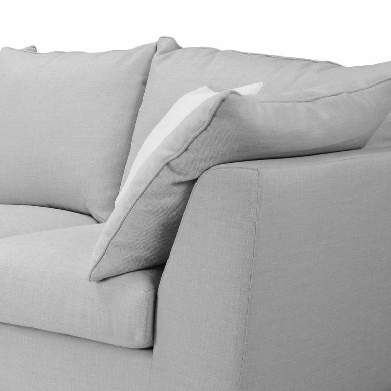 Loftscape Ridgevalley Canapé Wiers (3 Places) – Tissu – Gris Clair