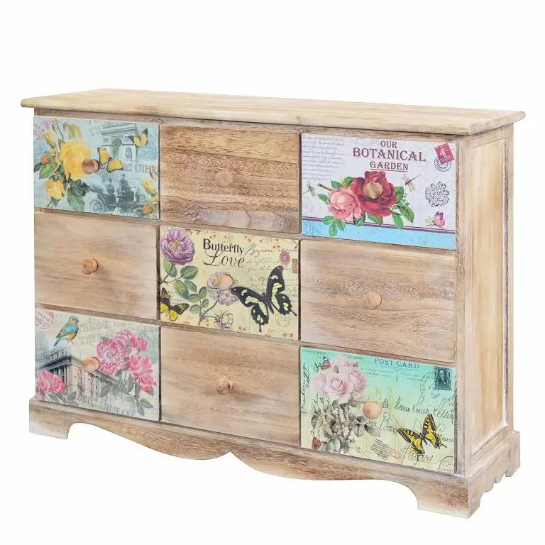 loftscape Ridgevalley Commode Kregme – Partiellement en paulownia massif – Marron