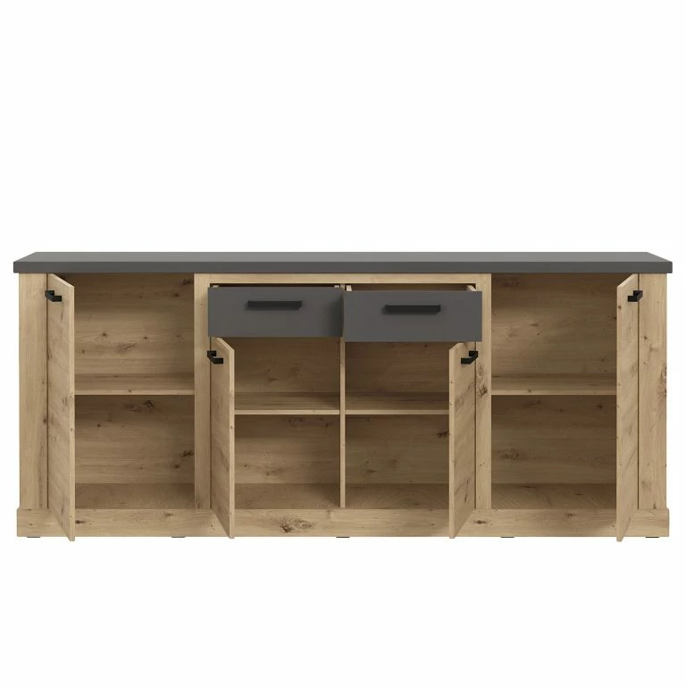 Loftscape Ridgevalley Enfilade Moro II – Imitation Chêne Artisan / Gris