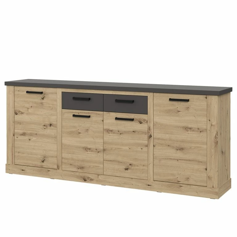 loftscape Ridgevalley Enfilade Moro II – Imitation chêne artisan / Gris