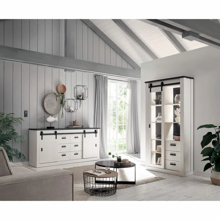 Loftscape Ridgevalley Enfilade Shutter II – Imitation Pin Blanc