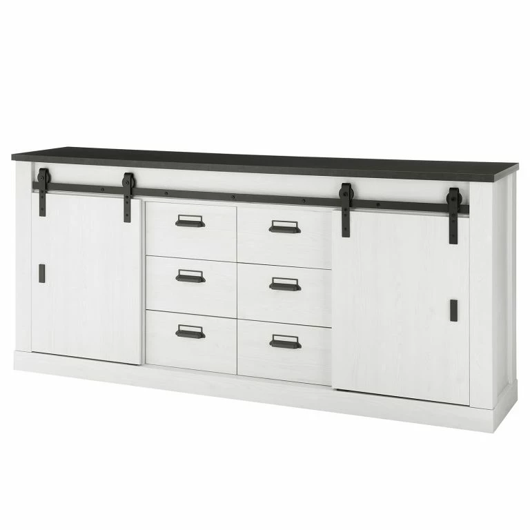loftscape Ridgevalley Enfilade Shutter II – Imitation pin blanc