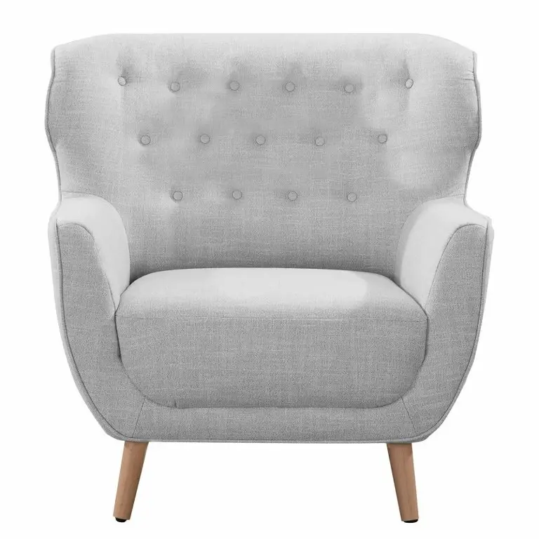 Loftscape Ridgevalley Fauteuil Mansac – Tissage à Plat – Tissu Gila: Gris Clair