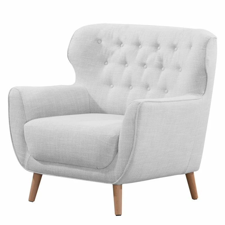 loftscape Ridgevalley Fauteuil Mansac – Tissage à plat – Tissu Gila: Gris clair
