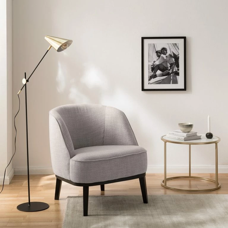 Loftscape Ridgevalley Fauteuil Voiteur – Tissu Noela: Gris Clair