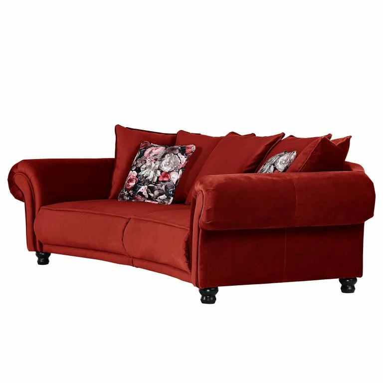 Loftscape Ridgevalley Grand Canapé Lusse – Velours – Rouge Cerise