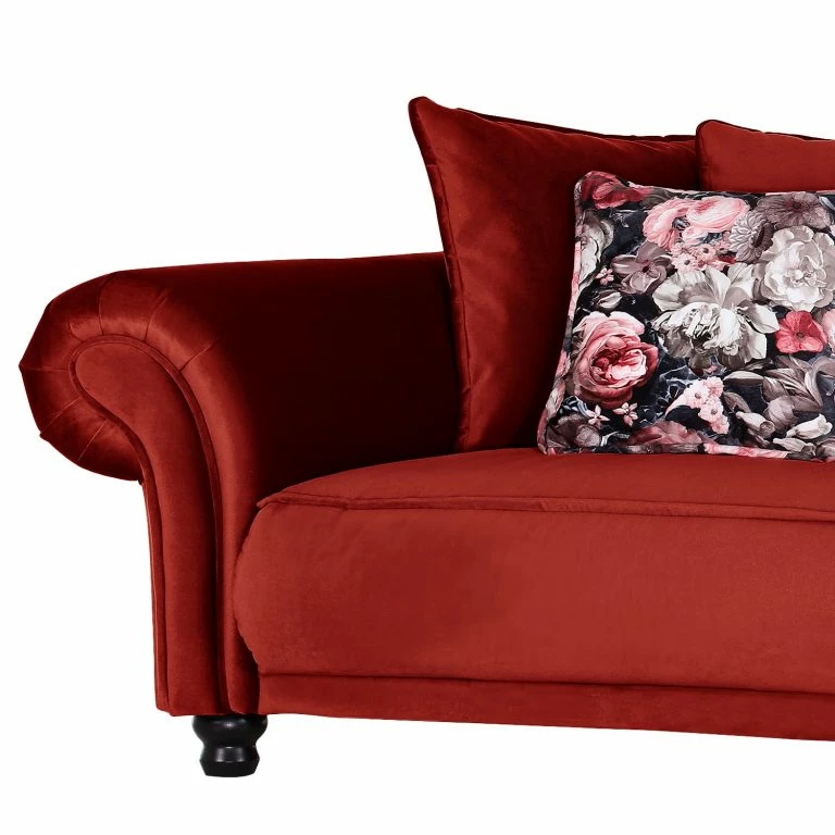 Loftscape Ridgevalley Grand Canapé Lusse – Velours – Rouge Cerise
