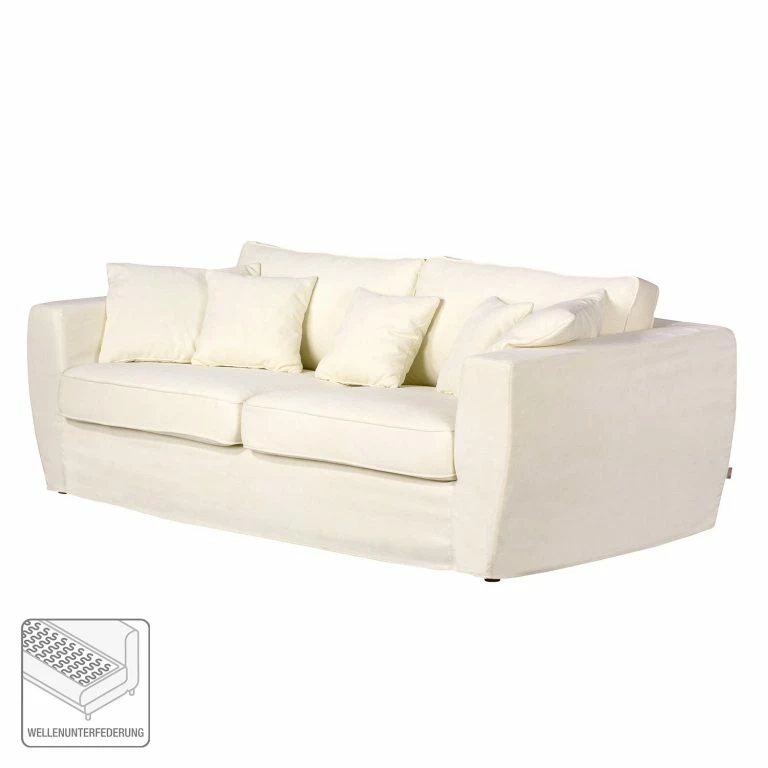 Loftscape Ridgevalley Grand Canapé – Montargil I Tissu – Crème