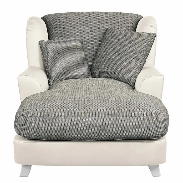 Loftscape Ridgevalley Loveuse Garza I – Imitation Cuir / Tissu Structuré – Blanc / Gris Foncé