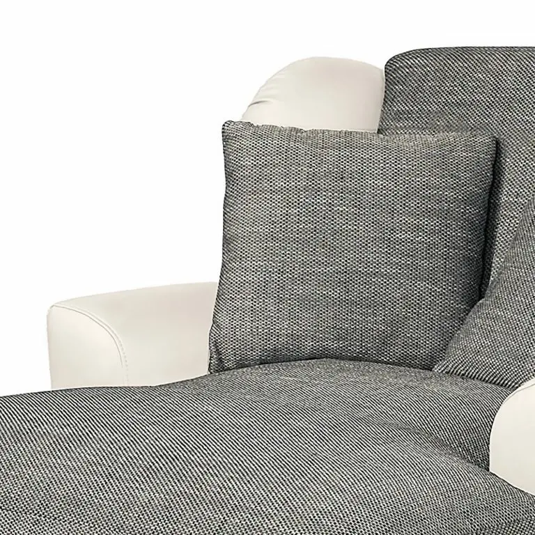 Loftscape Ridgevalley Loveuse Garza I – Imitation Cuir / Tissu Structuré – Blanc / Gris Foncé