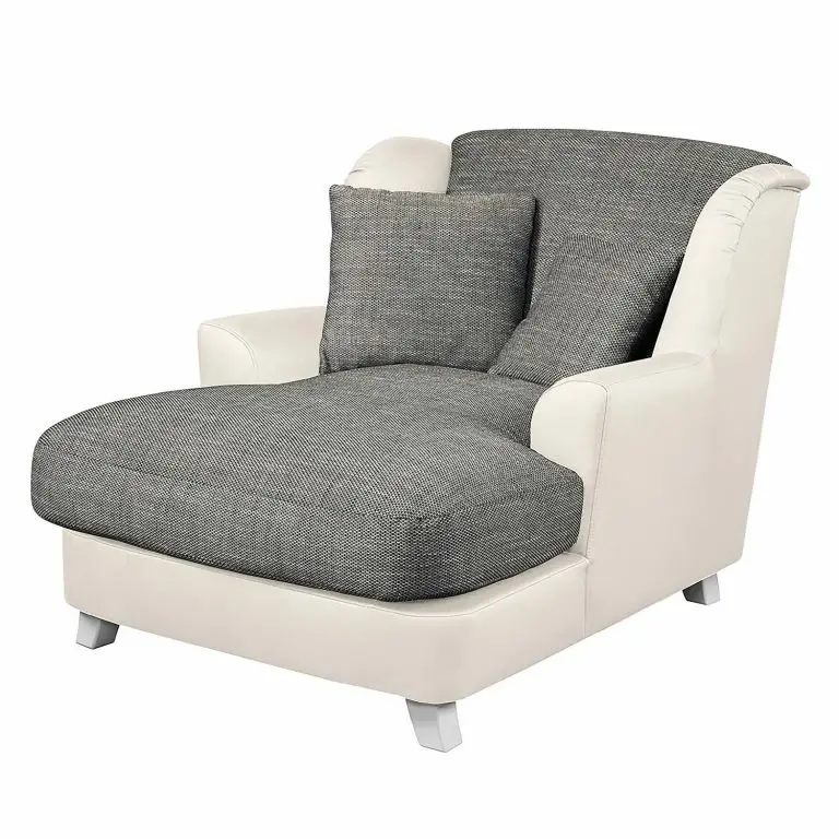loftscape Ridgevalley Loveuse Garza I – Imitation cuir / Tissu structuré – Blanc / Gris foncé