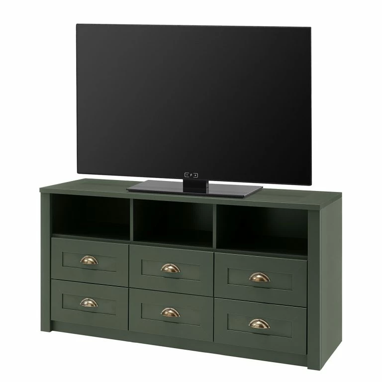 loftscape Ridgevalley Meuble TV Beauville I – Vert mousse / Doré