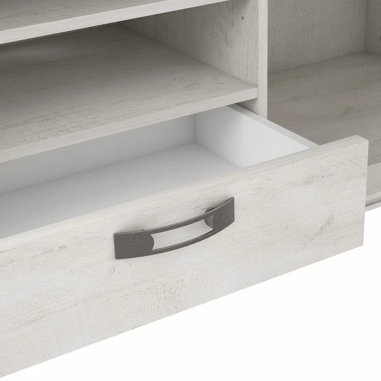 Loftscape Ridgevalley Meuble TV Kimbark I – Imitation Pin Blanc