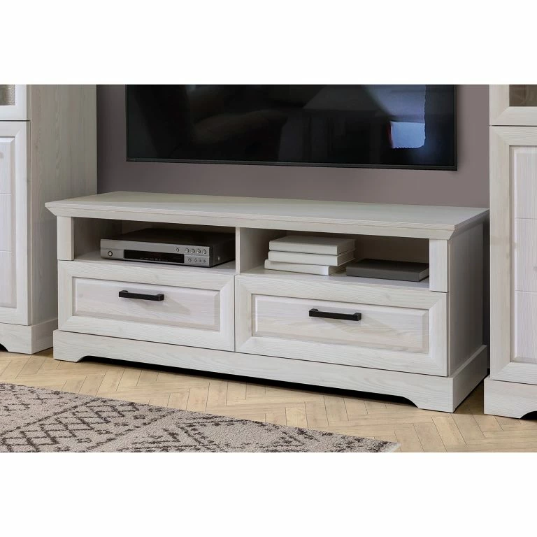 Loftscape Ridgevalley Meuble TV New Dessa – Imitation Pin Blanc
