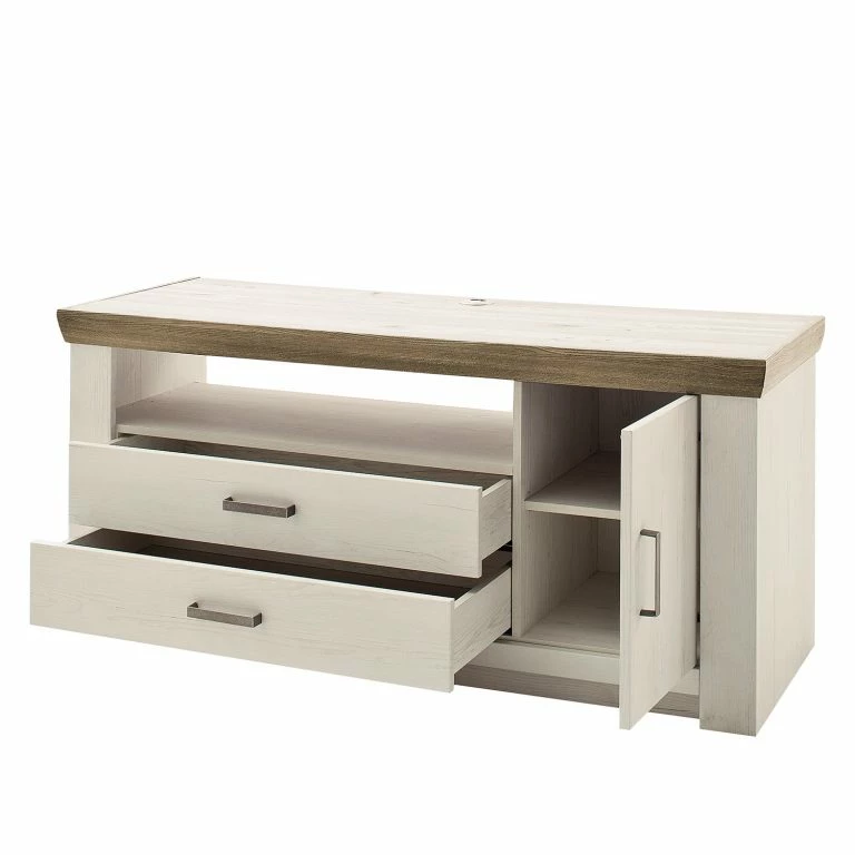 Loftscape Ridgevalley Meuble TV Pontile I – Imitation Pin Aurélio / Imitation Chêne Nelson