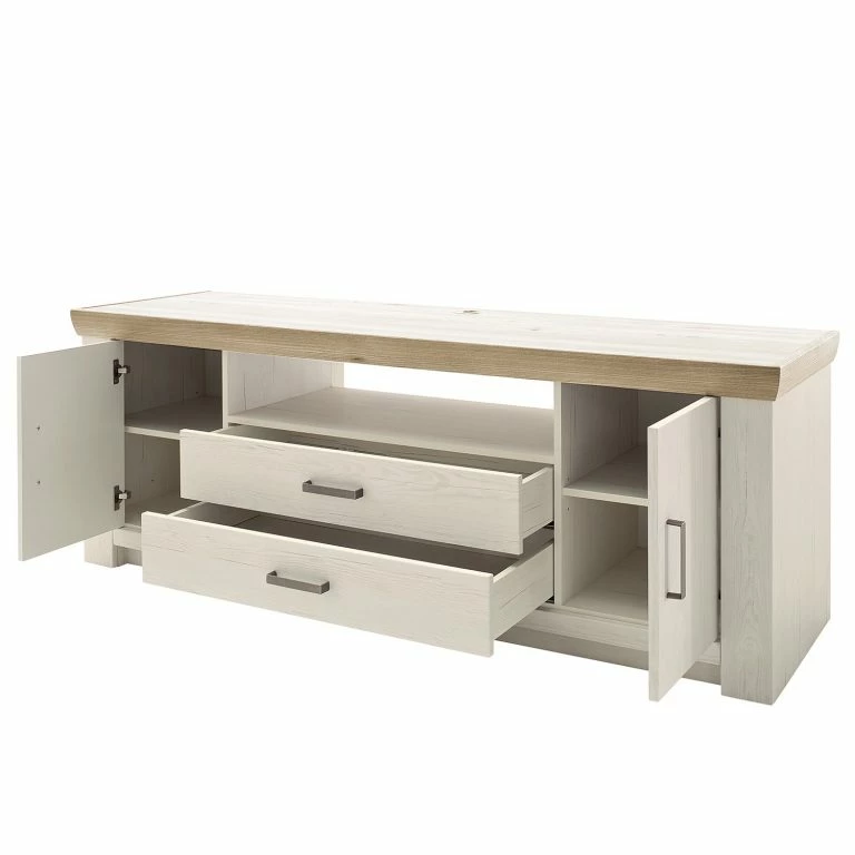 Loftscape Ridgevalley Meuble TV Pontile II – Imitation Pin Aurélio / Imitation Chêne Nelson