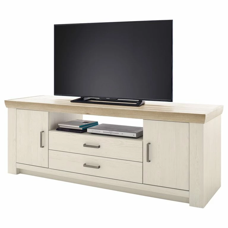 loftscape Ridgevalley Meuble TV Pontile II – Imitation pin Aurélio / Imitation chêne Nelson