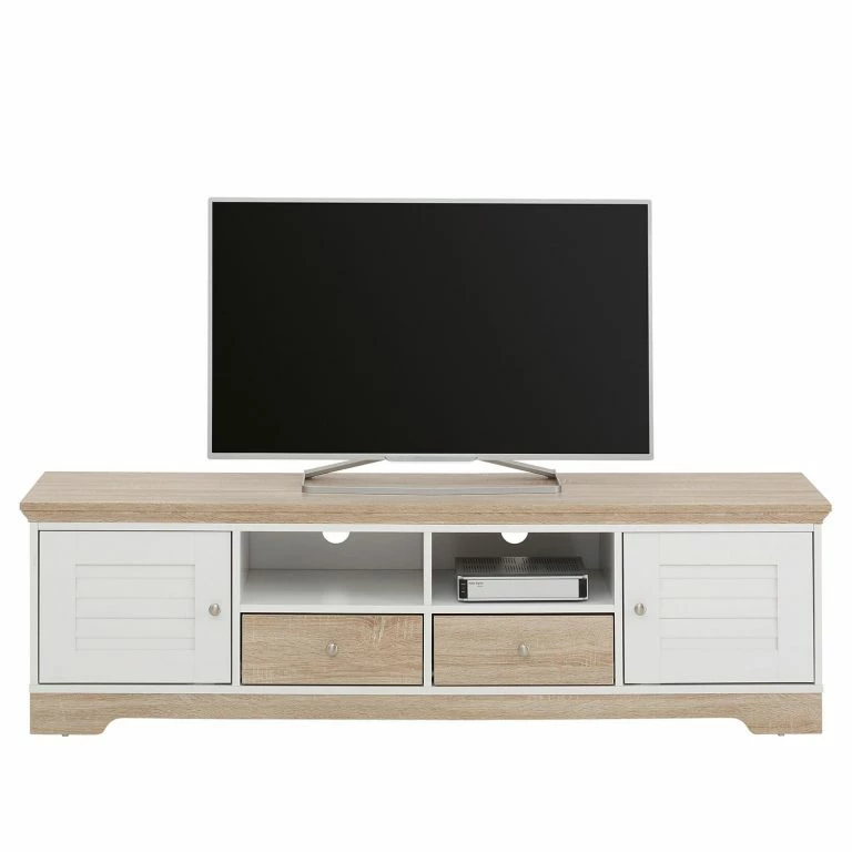 Loftscape Ridgevalley Meuble TV Rebais II – Blanc / Beige