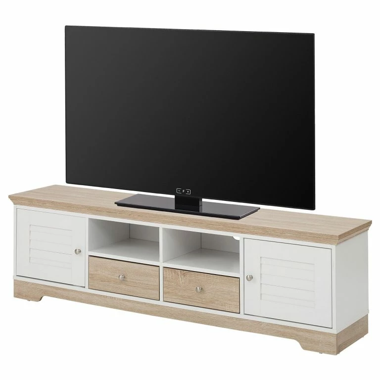loftscape Ridgevalley Meuble TV Rebais II – Blanc / Beige