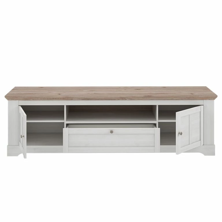 Loftscape Ridgevalley Meuble TV Sandvik I – Imitation Chêne Blanc / Imitation Chêne Nelson