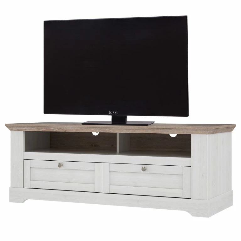 loftscape Ridgevalley Meuble TV Sandvik II – Imitation chêne blanc / Imitation chêne Nelson
