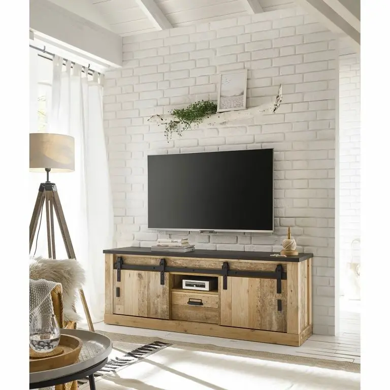 Loftscape Ridgevalley Meuble TV Shutter I – Imitation Chêne