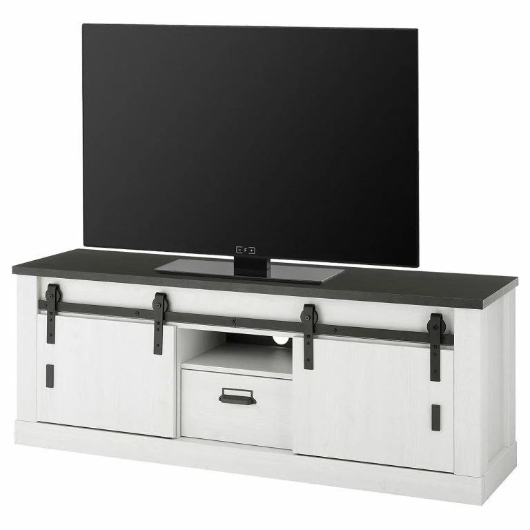 loftscape Ridgevalley Meuble TV Shutter I – Imitation pin blanc