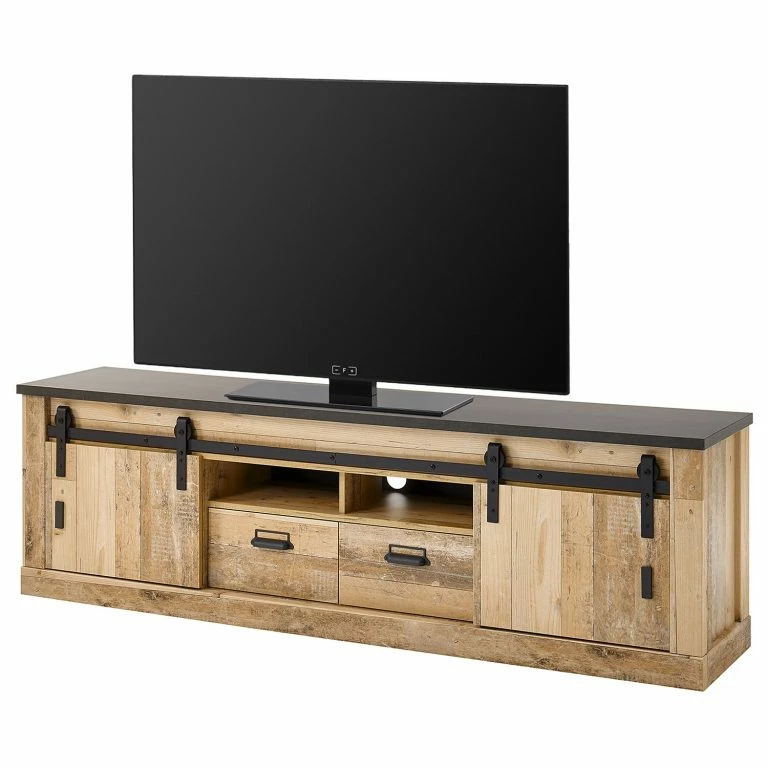 loftscape Ridgevalley Meuble TV Shutter II – Imitation chêne