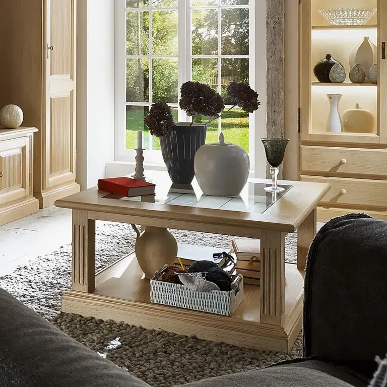 Loftscape Ridgevalley Table Basse Breddin II – Verre / Pin Massif