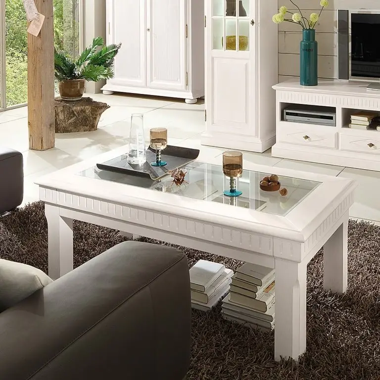 Loftscape Ridgevalley Table Basse La Carlotta – Pin Massif – Crème