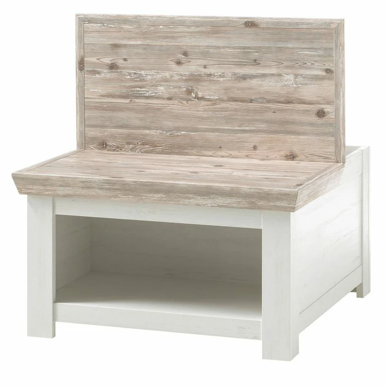 Loftscape Ridgevalley Table Basse Lewk II – Imitation Pin Blanc / Imitation Pin