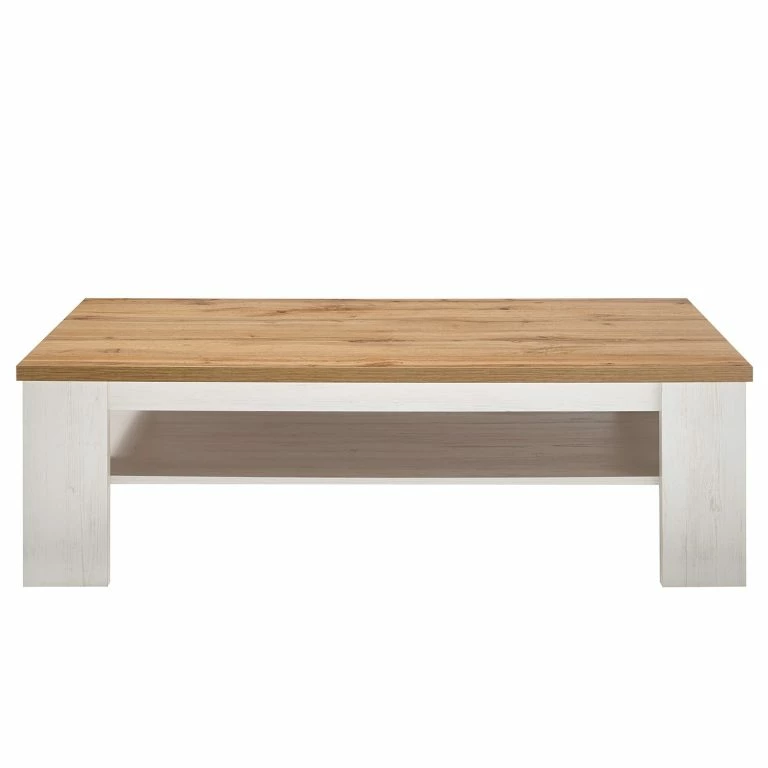 Loftscape Ridgevalley Table Basse Ollezy – Imitation Pin Blanc / Imitation Chêne Artisan