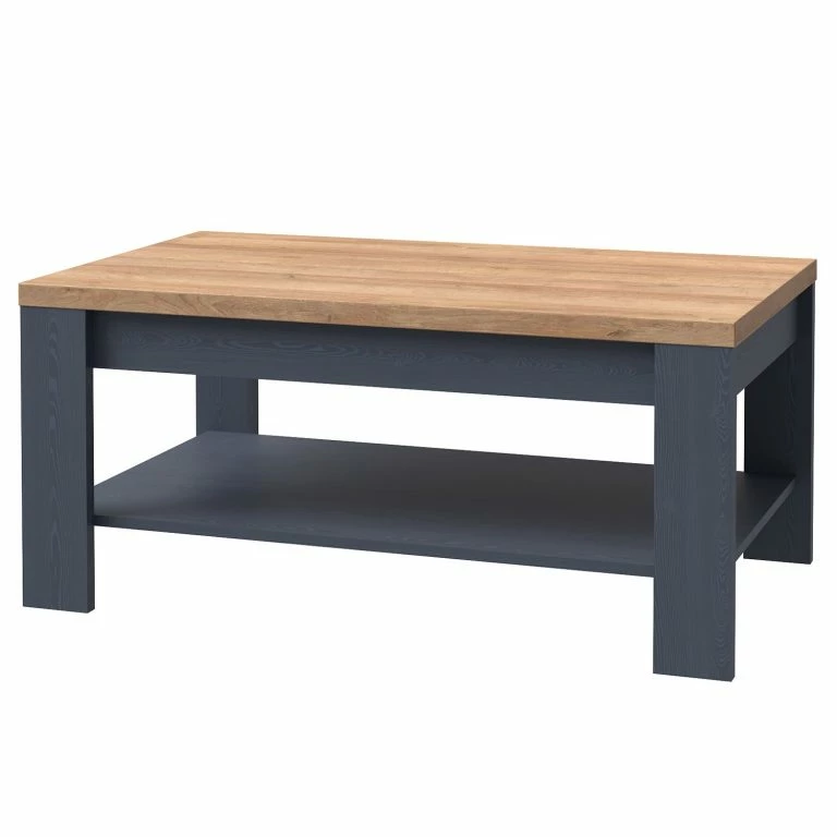 loftscape Ridgevalley Table basse Vassia – Imitation chêne Navy / Imitation chêne Riviera