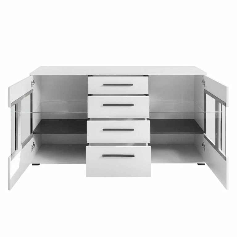 Loftscape Roomscape Buffet Farson – Blanc Brillant / Blanc