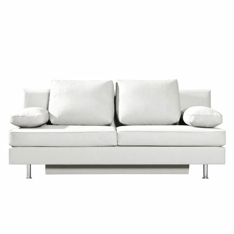 Loftscape Roomscape Canapé Convertible Emmanuela – Cuir Véritable Blanc