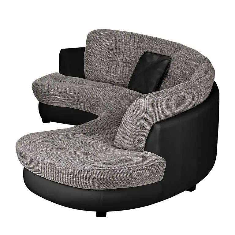 Loftscape Roomscape Canapé D’angle Sabea – Noir / Gris Clair