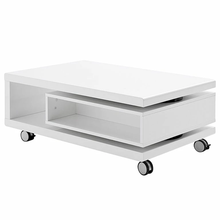 loftscape Roomscape Table basse Birte – Blanc brillant