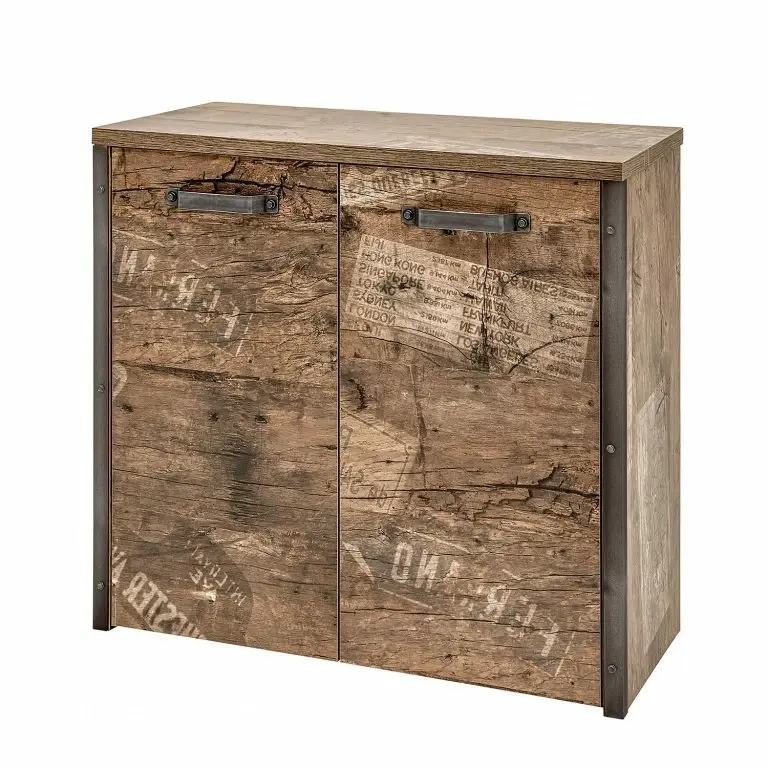 loftscape Schildmeyer Commode Harkon I – Imitation chêne du Panama – Largeur : 80 cm