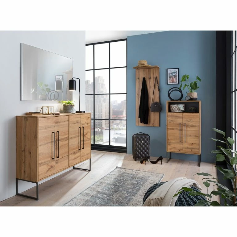 Loftscape Schildmeyer Commode Limmo II – Imitation Chêne Rustique / Noir