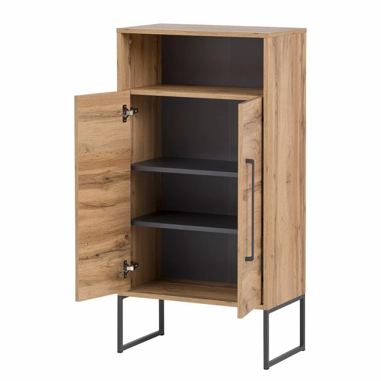 Loftscape Schildmeyer Commode Limmo II – Imitation Chêne Rustique / Noir