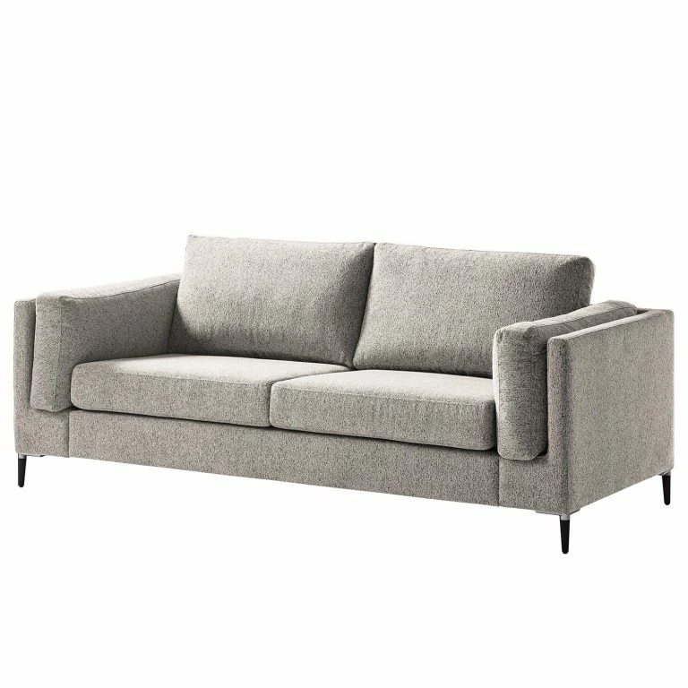 loftscape Studio Copenhagen 2-3 places Canapé COSO Classic+ – Tissu Chenille Rufi: Beige – Noir