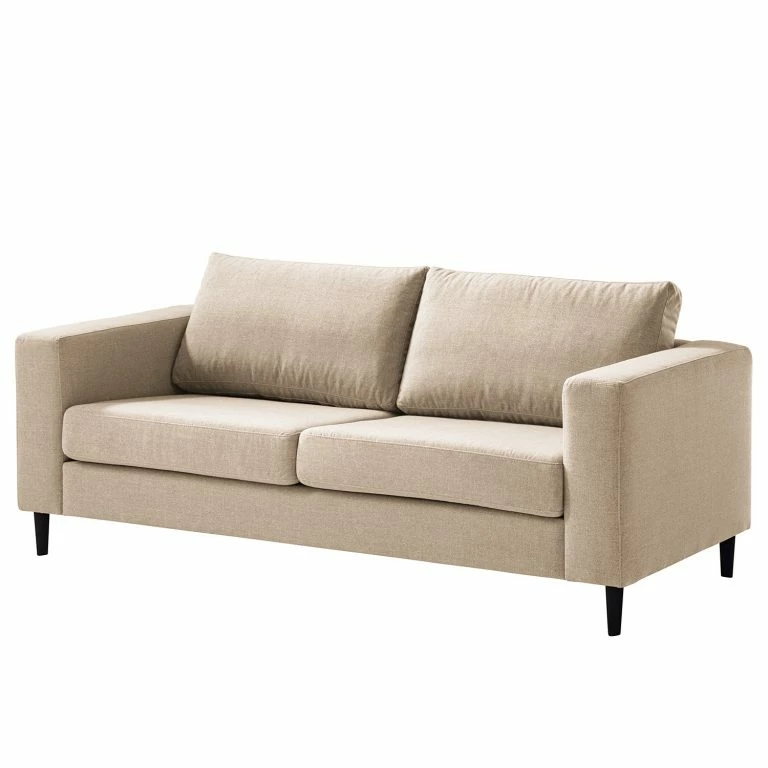 loftscape Studio Copenhagen 2-3 places Canapé COSO Classic – Tissu Milan : Beige – Hêtre