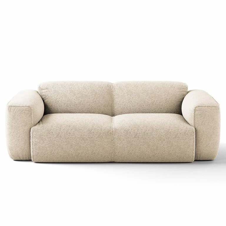 Loftscape Studio Copenhagen Canapé 2 Places HUDSON – Bouclé Tissu Bony: Beige
