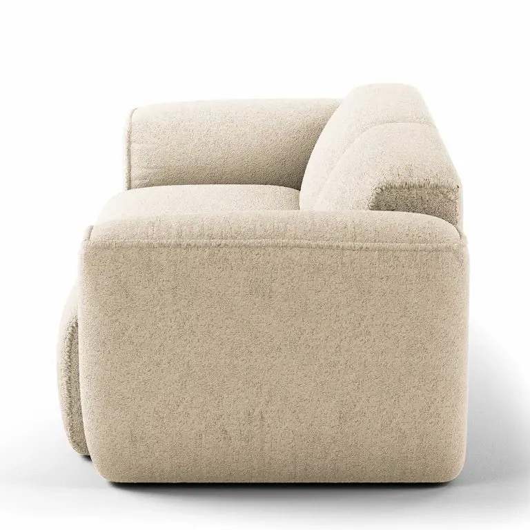 Loftscape Studio Copenhagen Canapé 2 Places HUDSON – Bouclé Tissu Bony: Beige