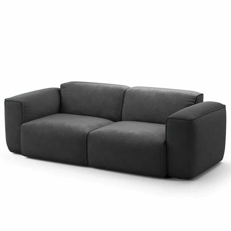loftscape Studio Copenhagen Canapé 2 places HUDSON – Microfibre Teda: Anthracite