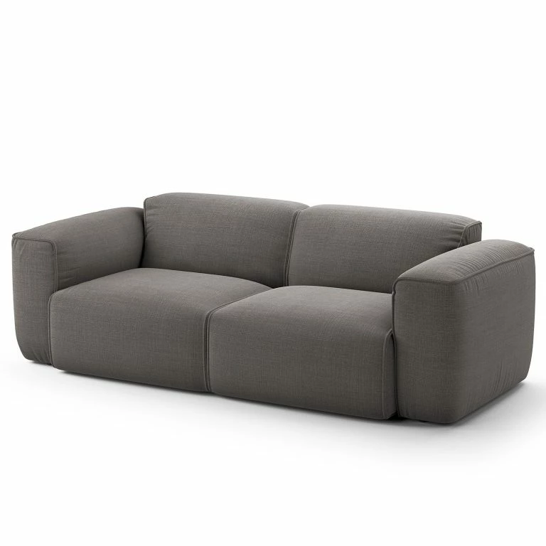 loftscape Studio Copenhagen Canapé 2 places HUDSON – Tissu Reeni: Gris foncé