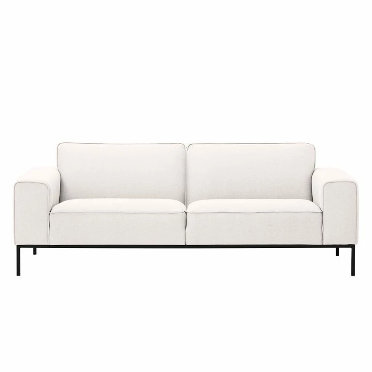 Loftscape Studio Copenhagen Canapé Ampio (3 Places) Tissu – Tissu Floreana : Beige – Noir