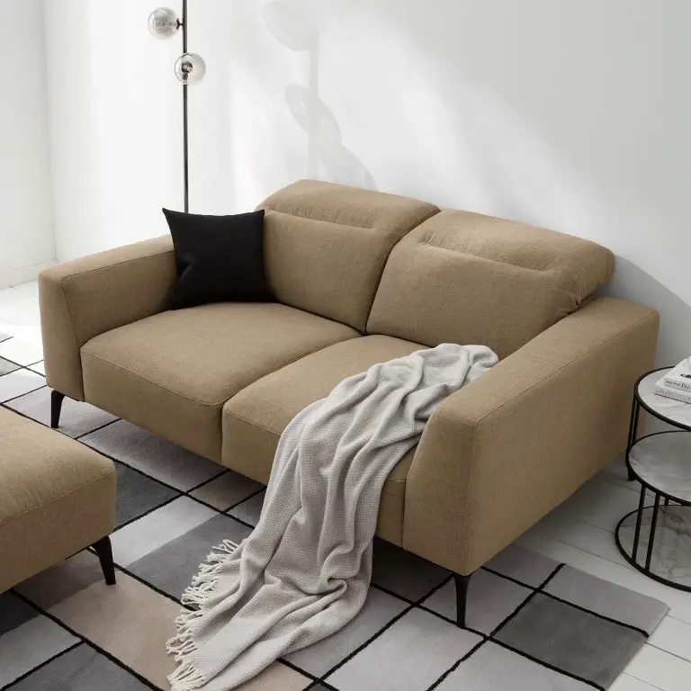 Loftscape Studio Copenhagen Canapé Berrie (2 Places) – Tissu Milan : Gris-Marron