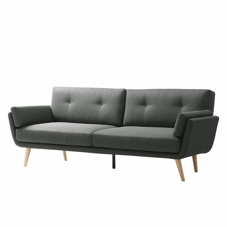 loftscape Studio Copenhagen Canapé convertible Kneep Tissu – Gris foncé
